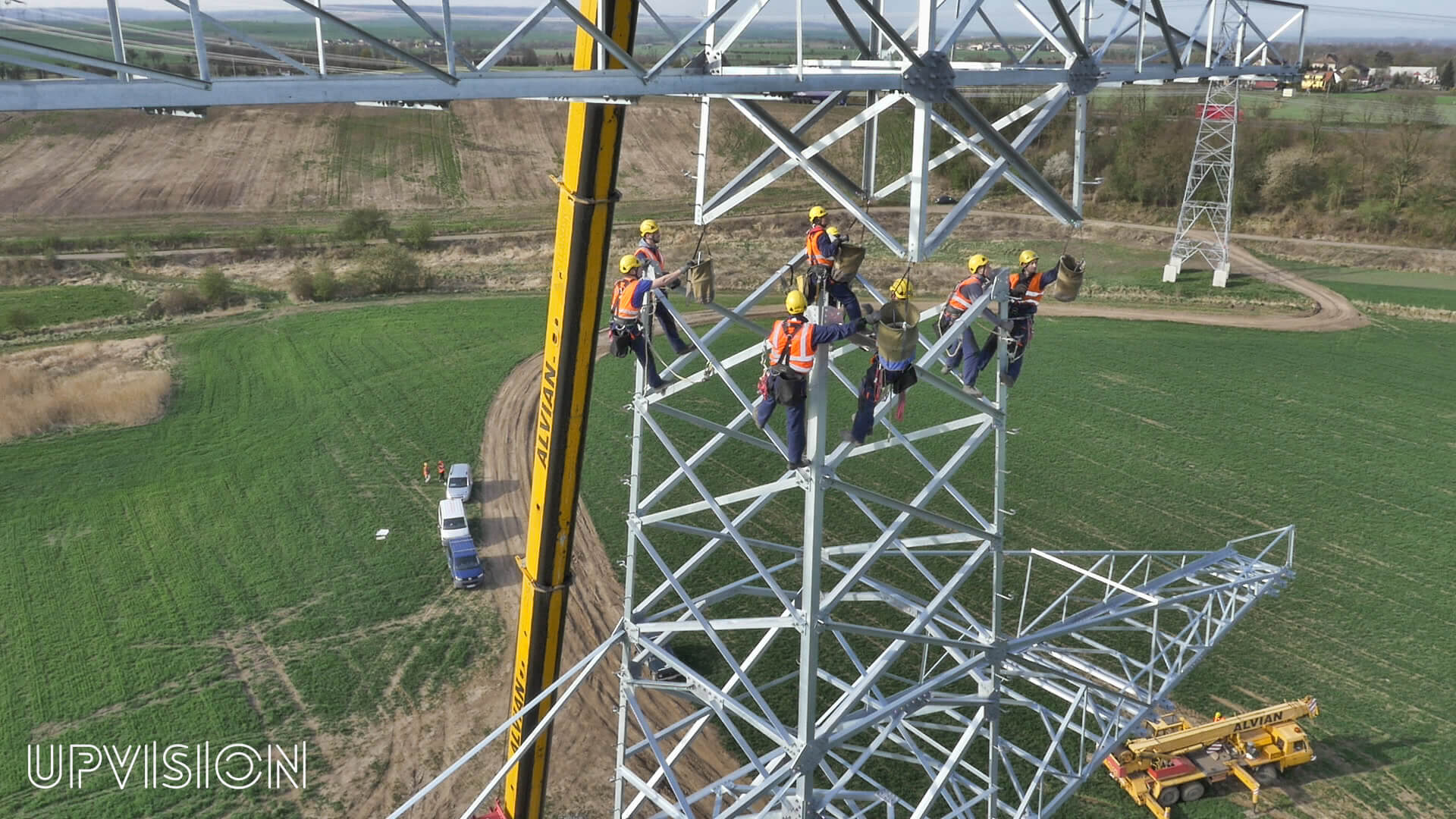 Monitoring stavby za pomoci dronů